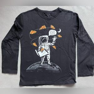 Long sleeve cosmonaut printed long sleeve shirt size S
